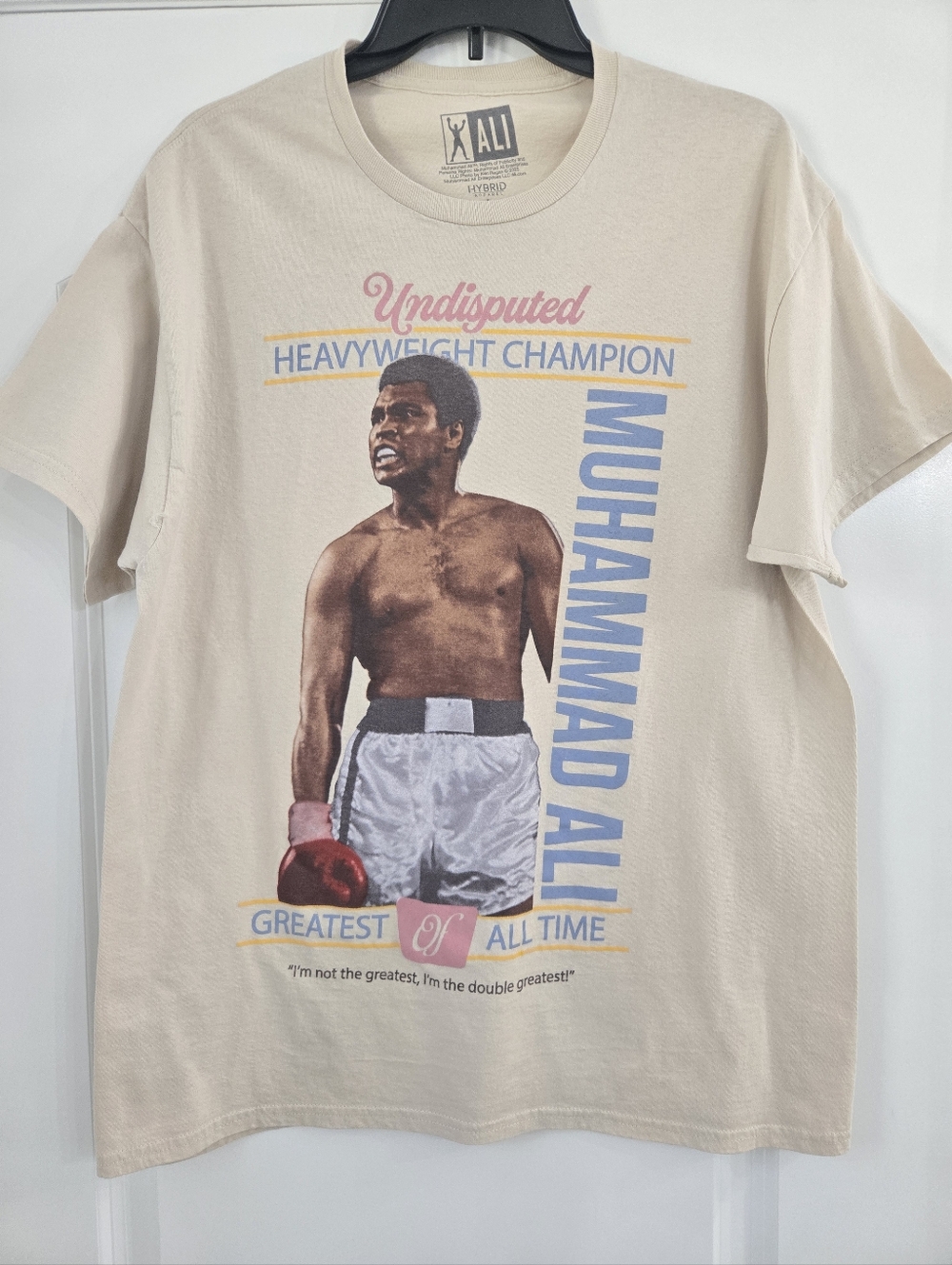 Officially Licensed Muhammad Ali "The Greatest" Hybrid Apparel T-shirt